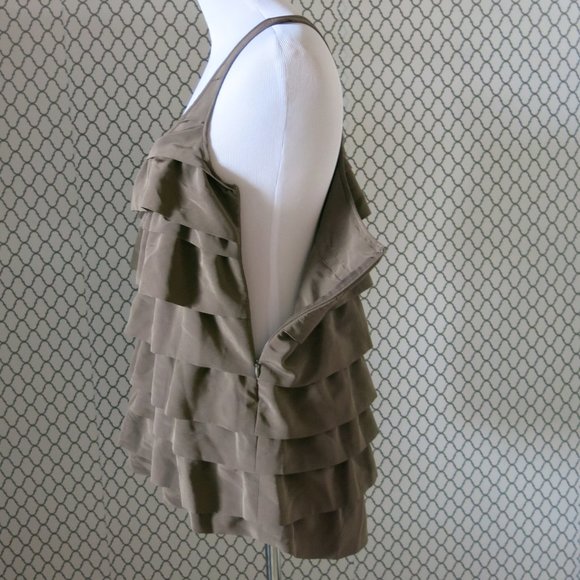 Central Park West Aritzia Racerback Ruffle Top Sml - Picture 5 of 7